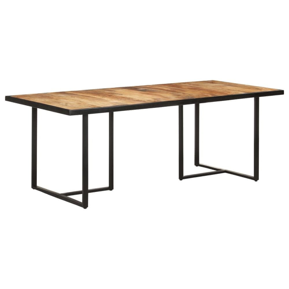 Vidaxl Jedálenský stôl 200 cm surové mangovníkové drevo